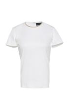 Brandon Maxwell Zip Detail Cotton T-shirt
