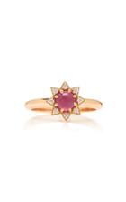 M.spalten 14k Rose Gold And Multi-stone Ring Size: 6.5