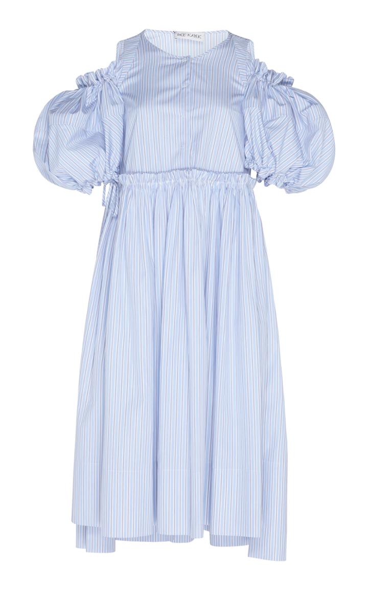 Dice Kayek Puff Sleeve Cotton Dress