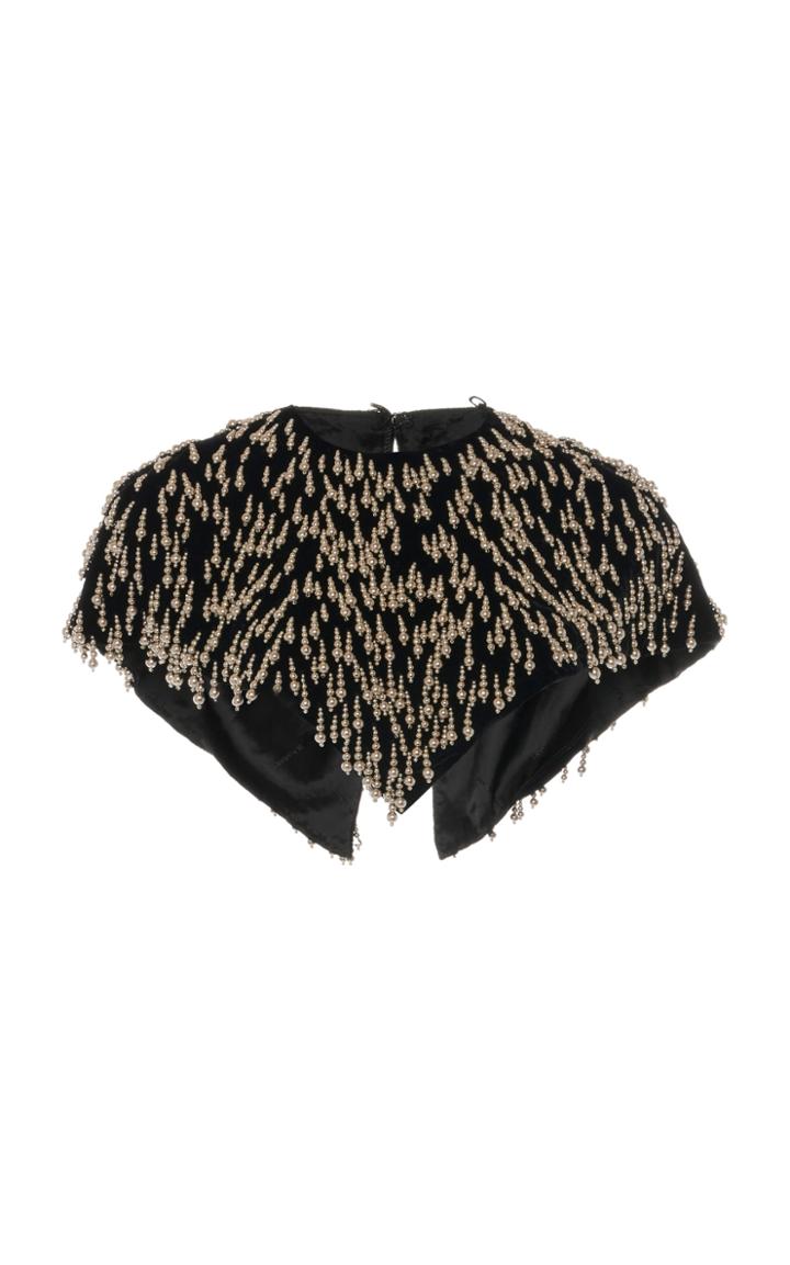 Moda Operandi Isabel Marant Gianni Embellished Velvet Cape