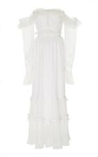 Jonathan Simkhai Tulle Plisse Off Shoulder Dress