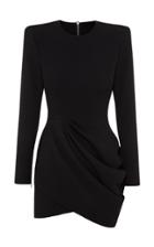 Moda Operandi Alex Perry Chester Drape-detailed Stretch Crepe Mini Dress