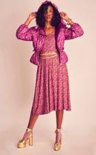 Moda Operandi Loveshackfancy Poeta Floral Stretch-jersey Midi Dress