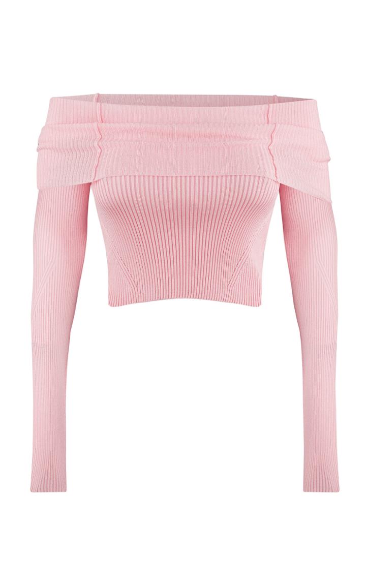 Moda Operandi Anna October Anechka Ribbed Off-the-shoulder Top