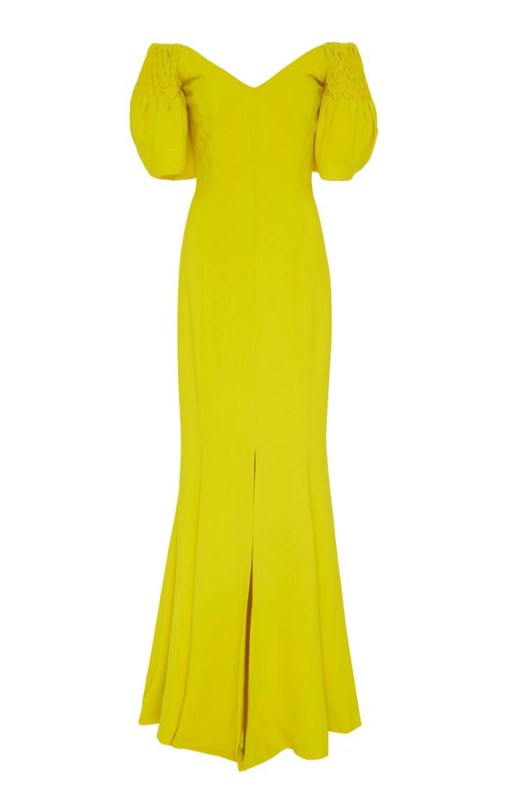 Elizabeth Kennedy Off The Shoulder Princess Seam Gown