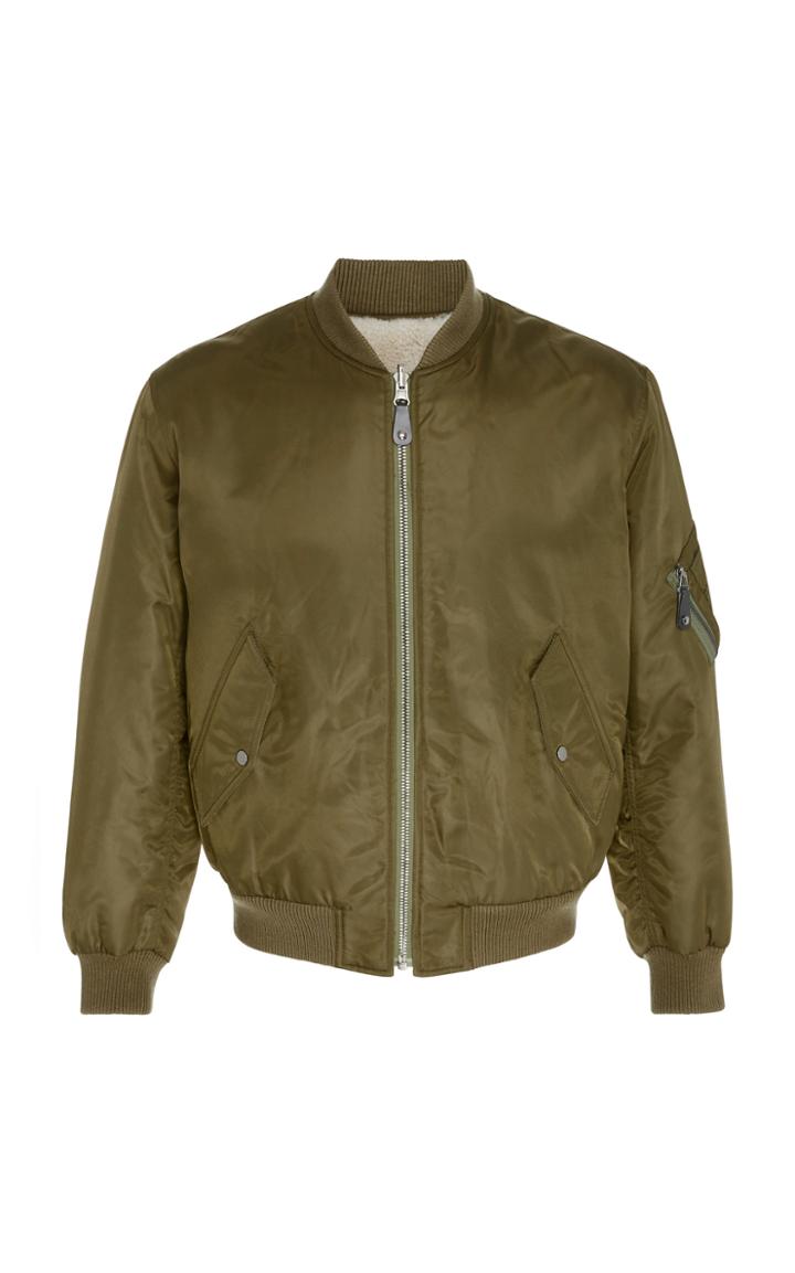 Yves Salomon Paris Tech Shearling Bomber Jacket