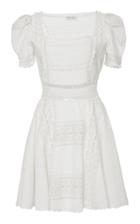 Loveshackfancy Harley Lace Embroidered Mini Dress
