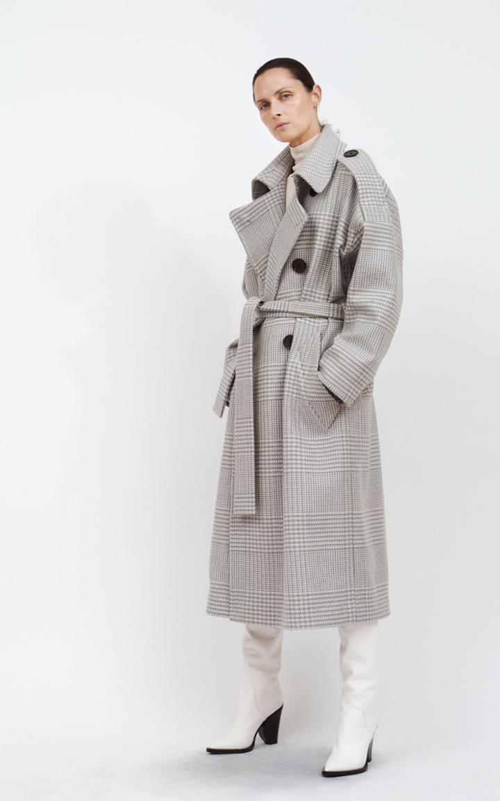 Petar Petrov Houndstooth Plaid Overcoat
