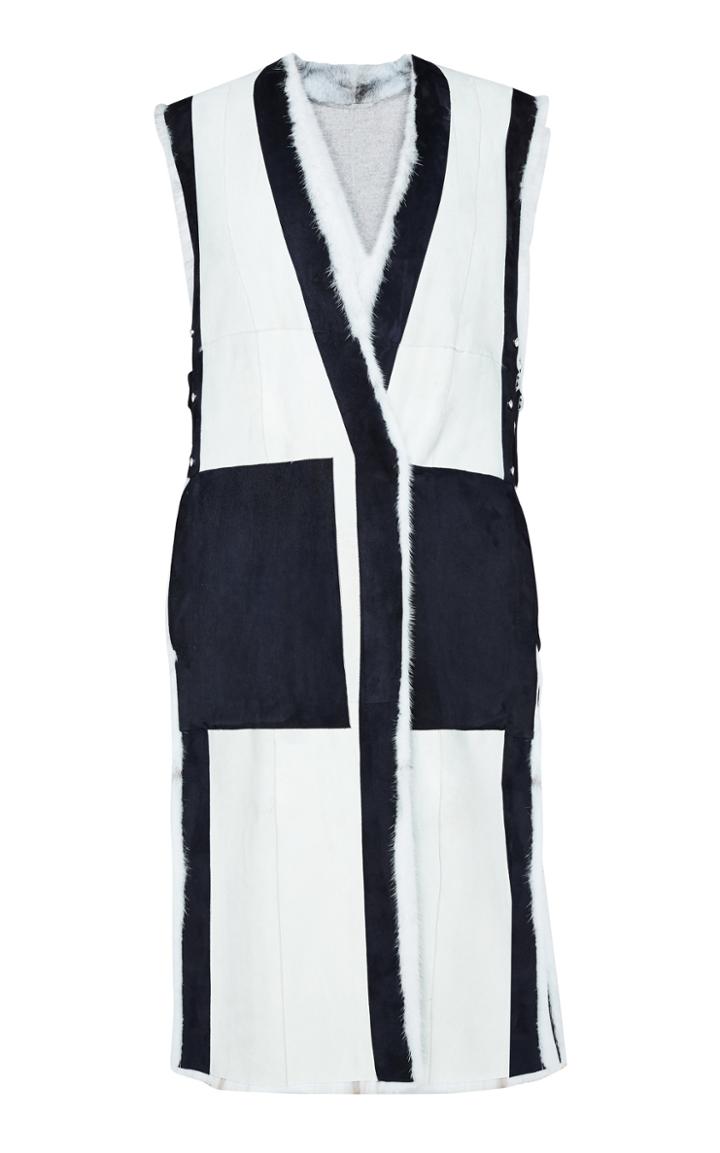 Boontheshop Collection Longhair Mink And Goat Reversible Vest