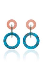 Joanna Laura Constantine Tribale Gold-plated Multi-stone Earrings
