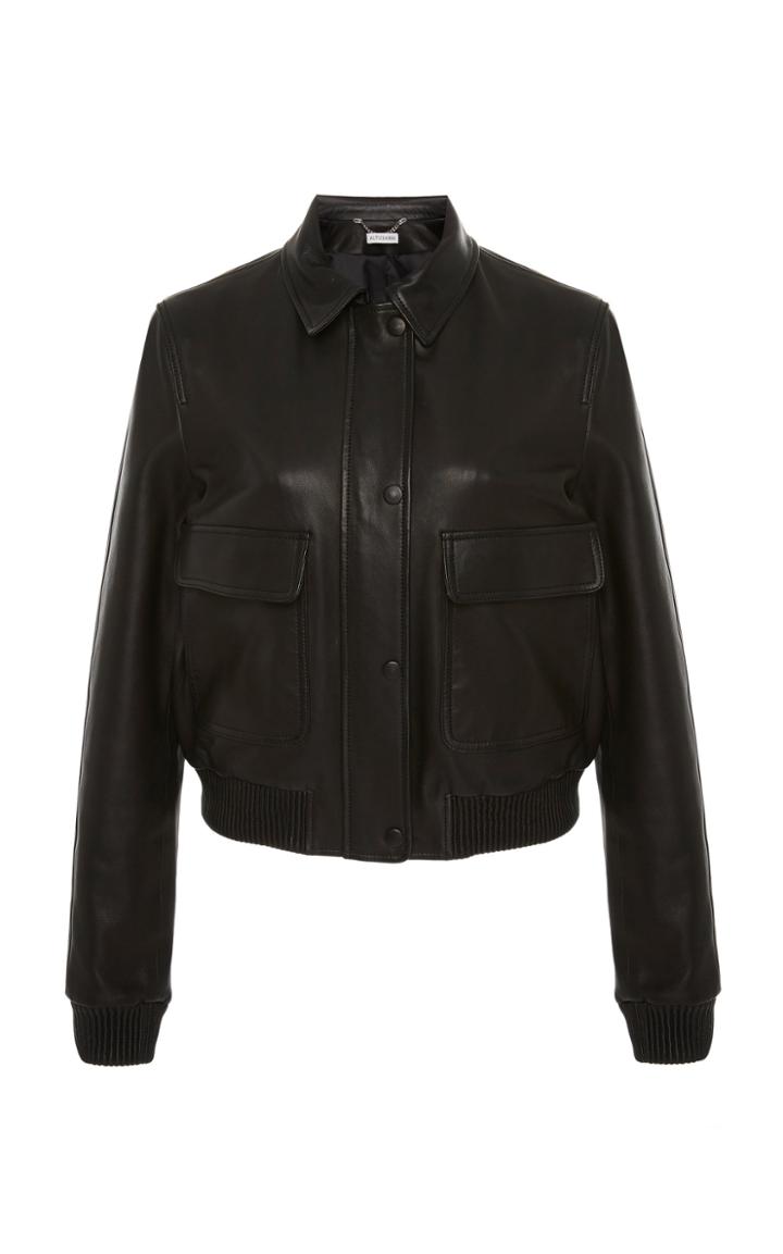 Altuzarra Lester Cropped Leather Jacket