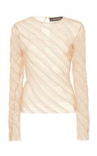 Moda Operandi Y/project Lace-embellished Tulle Top Size: 36