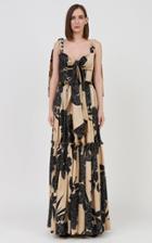 Moda Operandi Costarellos Orianna Tie-detailed Floral Satin Crop Top