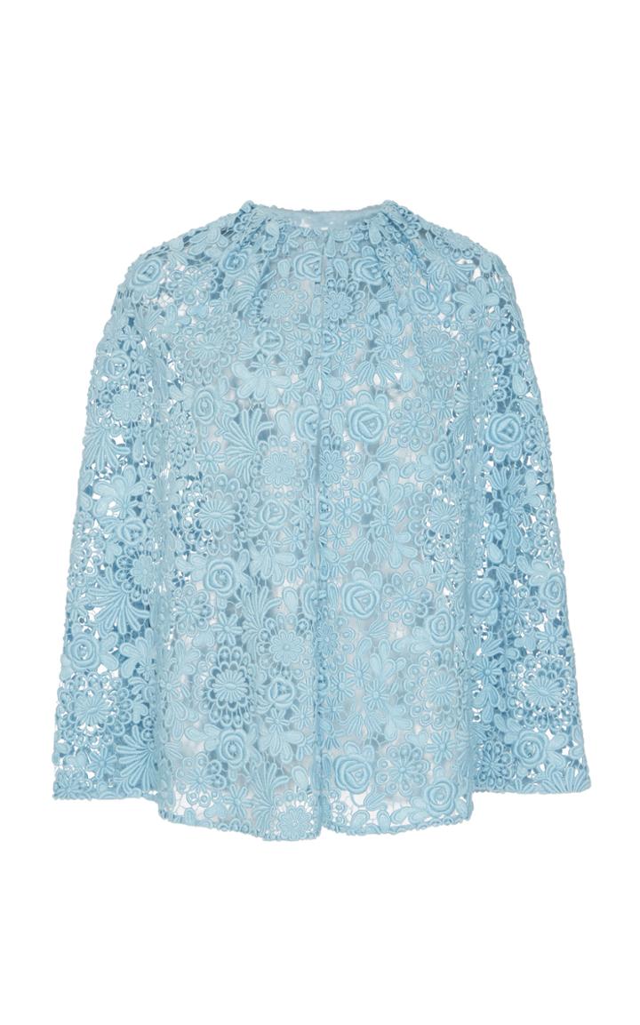 Prada Sheer Mini Cotton-blend Cape