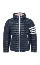 Thom Browne Striped Quilted Shell Hooded Down Jacket