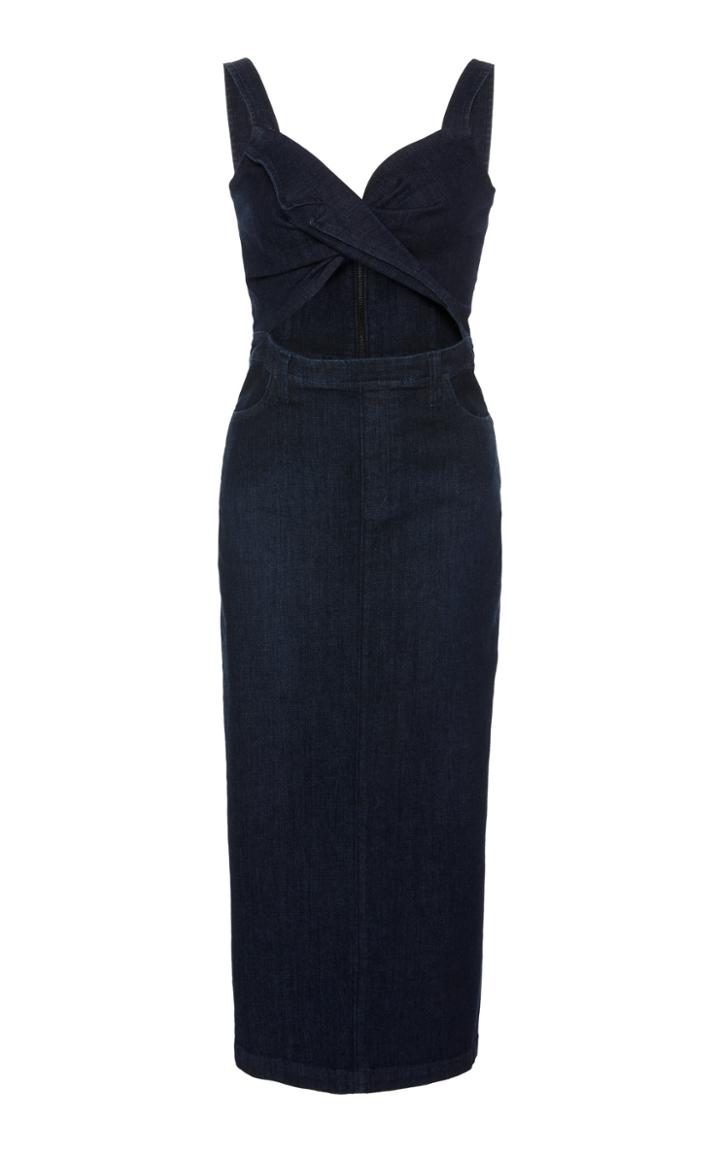 Cushnie Cushnie X Lee Cutout Denim Dress