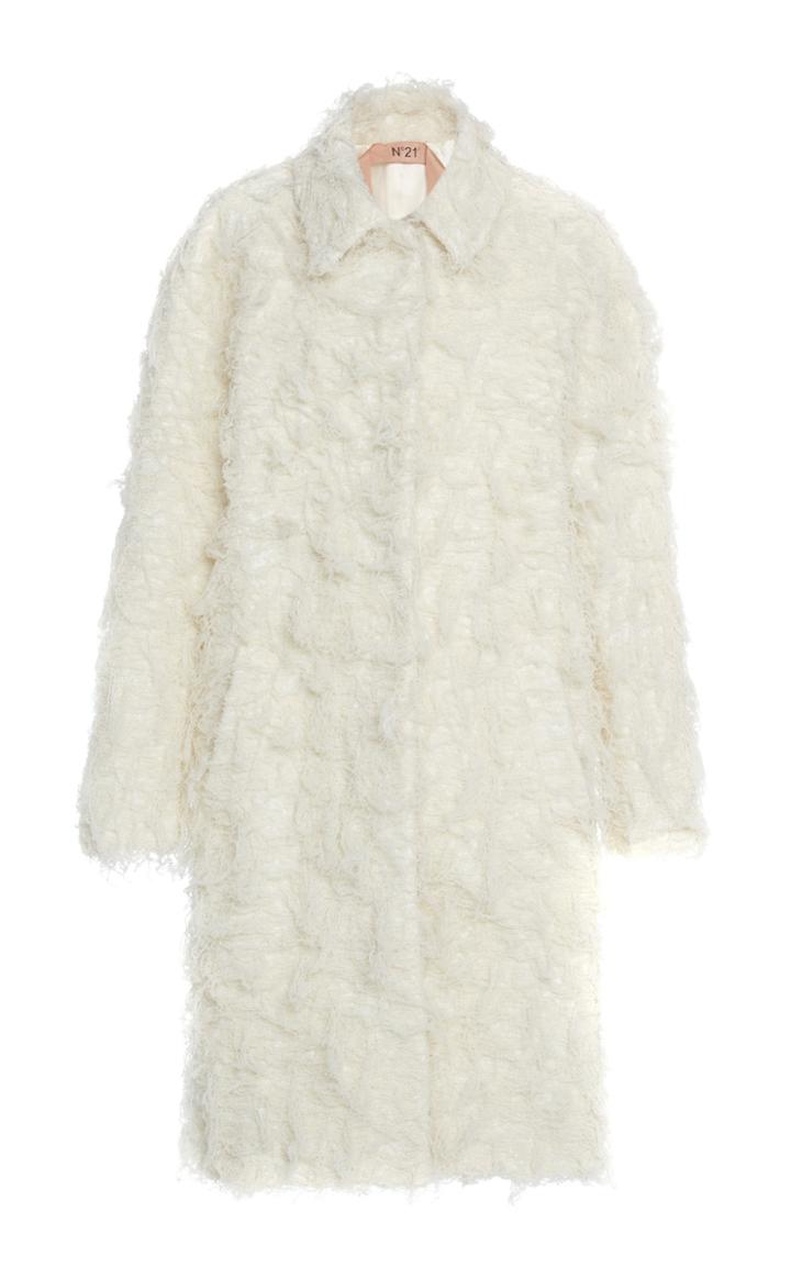 N 21 N&deg;21 Adina Collared Shag Coat