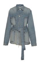 Tre By Natalie Ratabesi Aaliyah Belted Denim Jacket