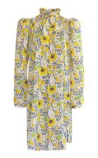 Moda Operandi Alix Of Bohemia Laura Sunflower-printed Cotton Mini Shirt Dress