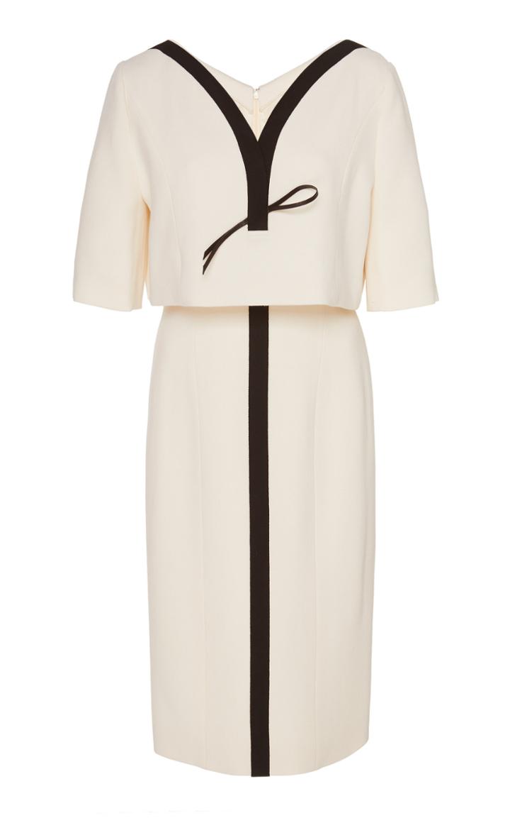 Herve Pierre Illusion Two Piece Dress