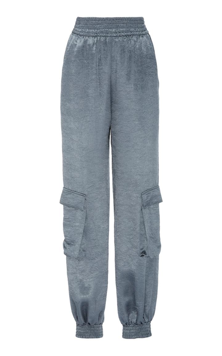 Sally Lapointe Satin Straight-leg Pants Size: 4