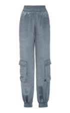 Sally Lapointe Satin Straight-leg Pants Size: 4