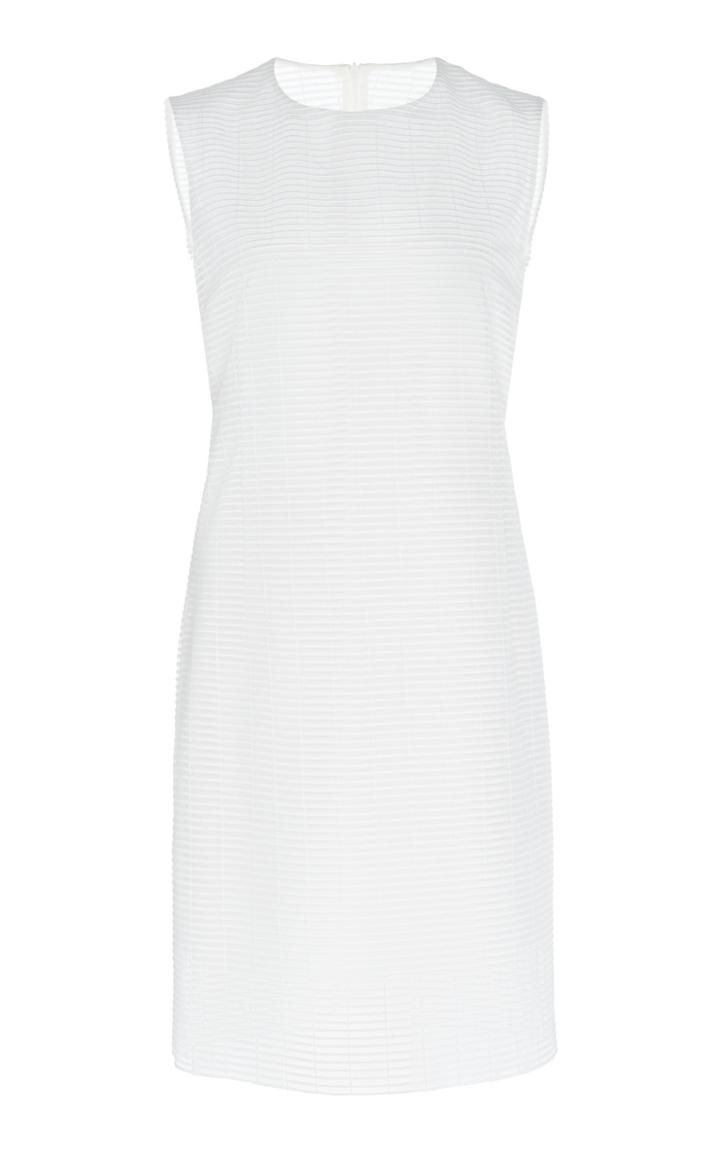 Moda Operandi Akris Grid Embroidered Sheath Mini Dress Size: 2