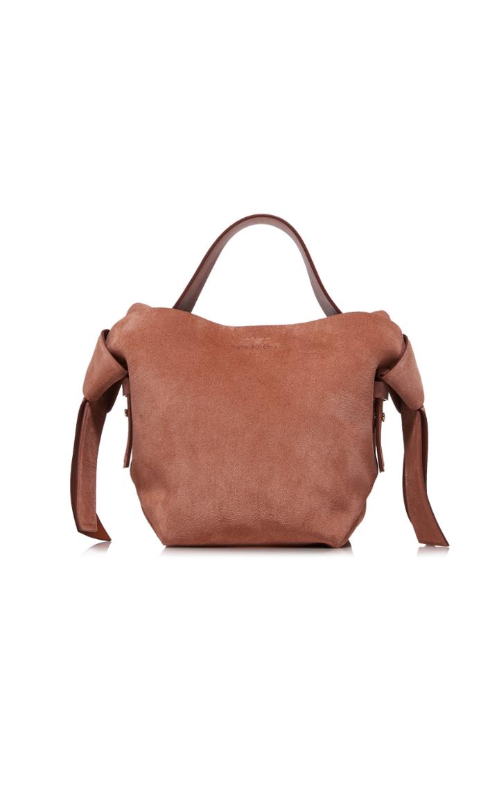 Acne Studios Musubi Mini Knotted Suede Shoulder Bag