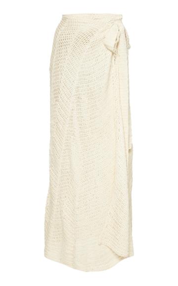 Akoia Swim Cecile Cotton Crochet Maxi Skirt