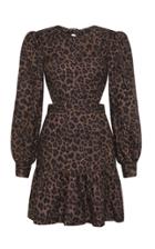 Moda Operandi Rebecca Vallance Yasi Cutout Leopard-print Mini Dress