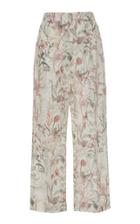 Agnona Pleated Floral Trousers