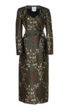 Markarian Loretta Belted Jacquard Midi Dress