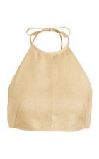 Moda Operandi Matthew Bruch Tie Halter Crop Top