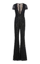 Naeem Khan Embellished V-neck Jumpsuit