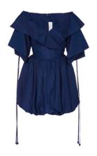 Emilio De La Morena Alas Silk Linen Dress