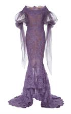 Marchesa Off The Shoulder Balloon Sleeve Dress