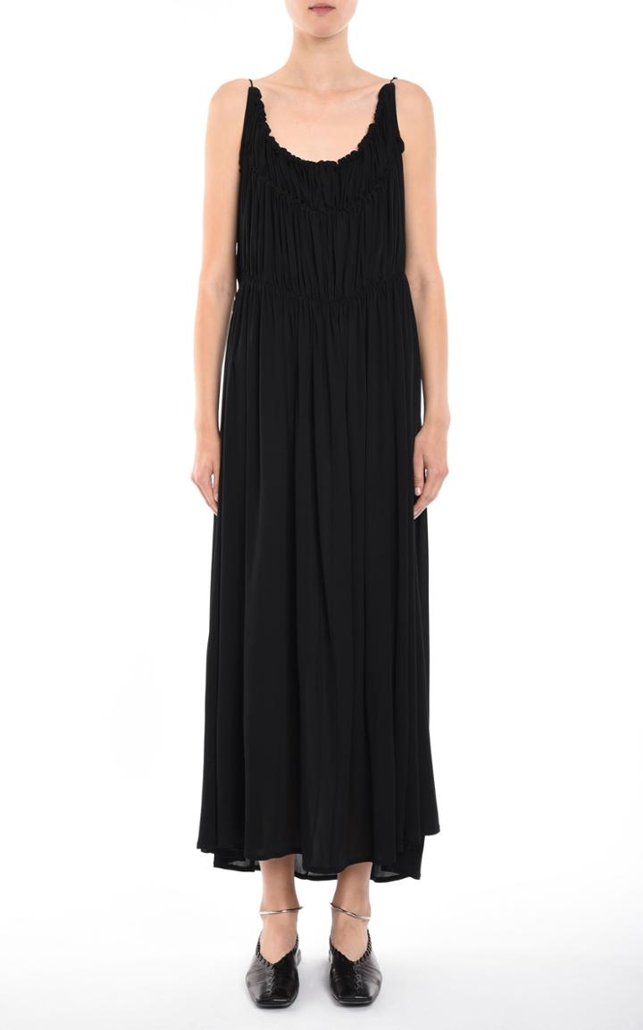 Moda Operandi Jil Sander Scoop Neck Relaxed Sleeveless Midi Dress