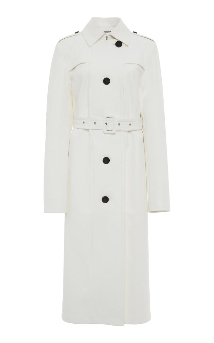 Jil Sander Belted Leather Trench