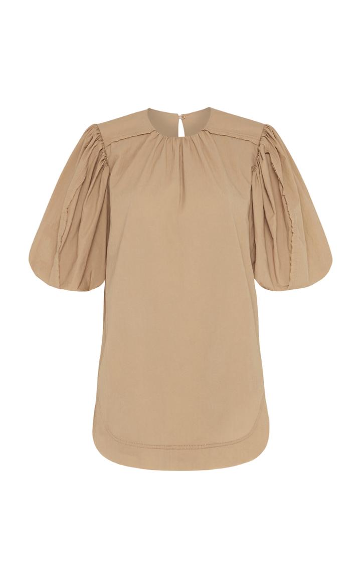 Moda Operandi Aje Vellum Puff-sleeve Cotton-blend Poplin Top