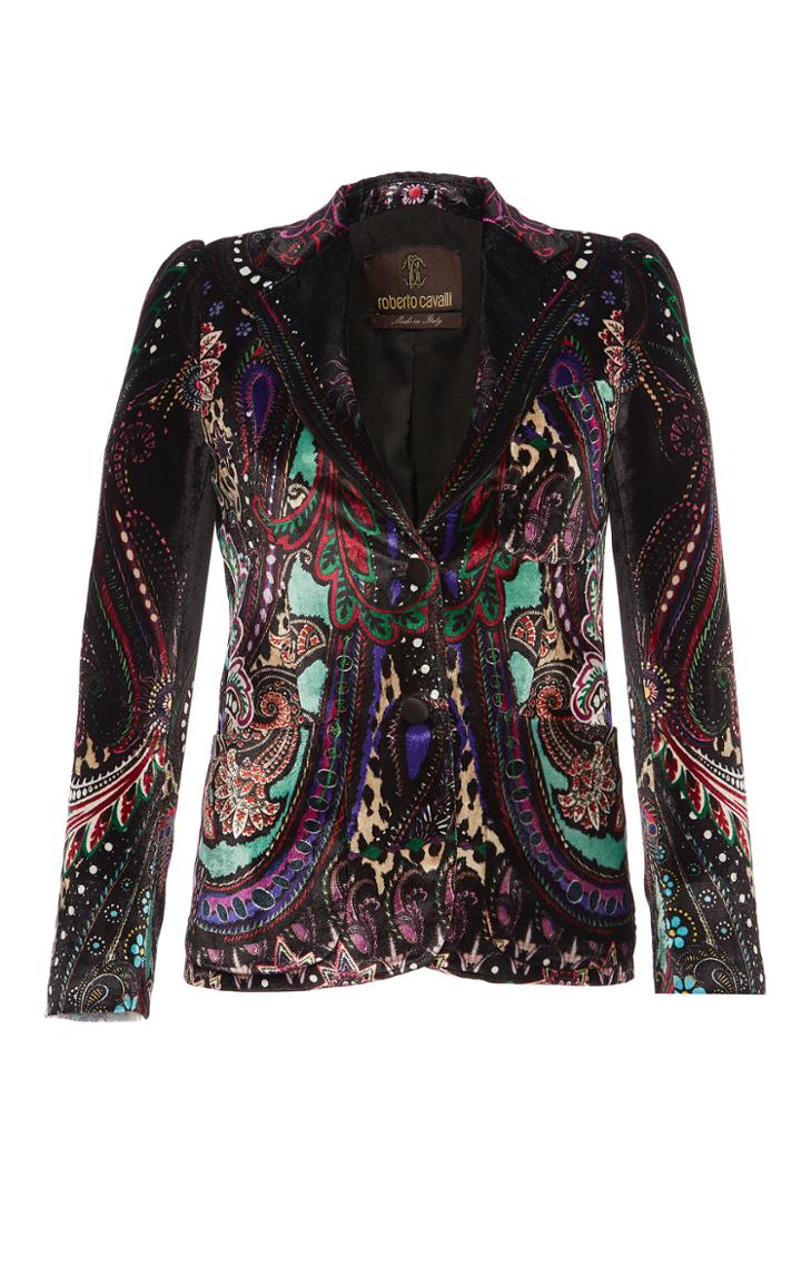 Roberto Cavalli Fitted Paisley Blazer