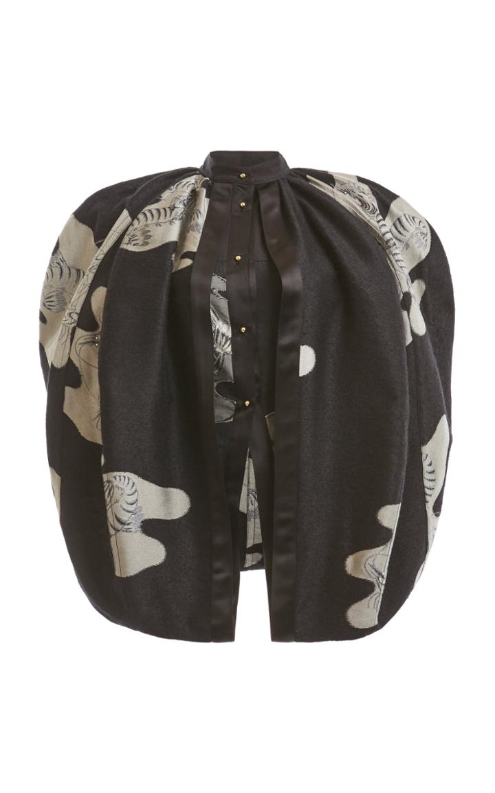 Moda Operandi Loewe Jacquard Caped Shirt
