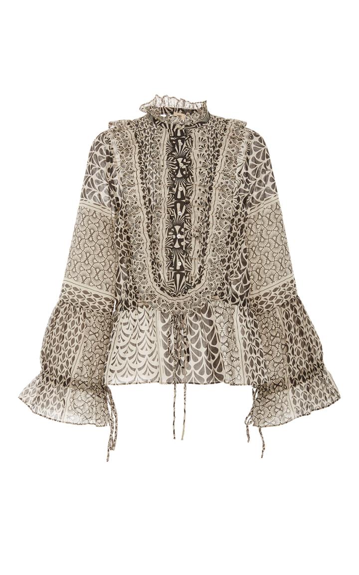 Warm Ruffled Desert Blouse