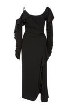 Versace Silk Off-the-shoulder Dress