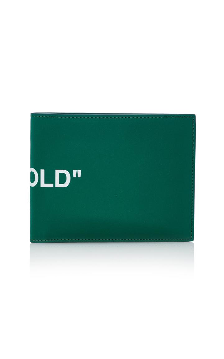 Off-white C/o Virgil Abloh Quote Bi-fold Leather Wallet