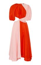 Moda Operandi Aje Entwined Cutout Linen-blend Dress