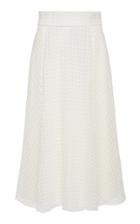 Black Iris Annabelle Pique High Waist A-line Skirt