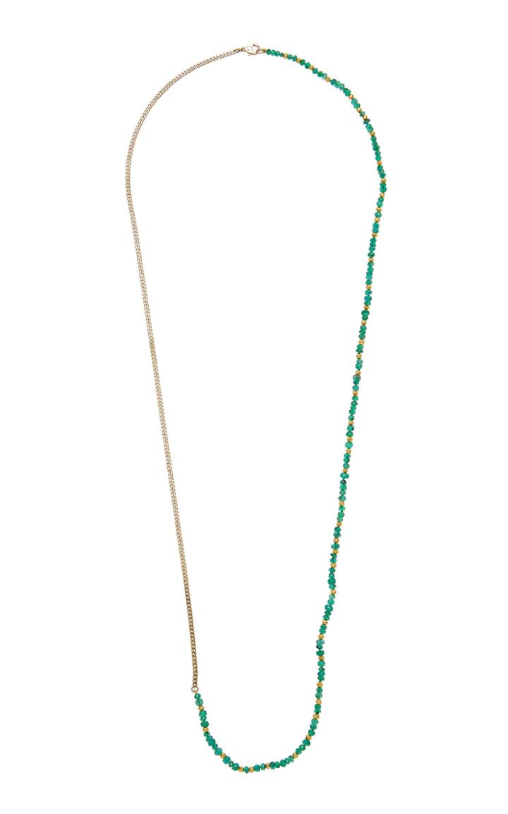 Objet-a La Plage Emeralds Necklace