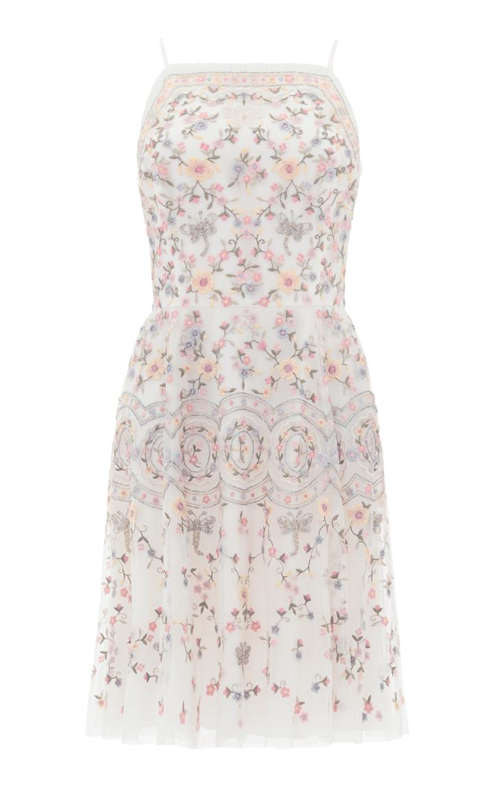 Needle & Thread Sweet Petal Embroidered Mini Dress