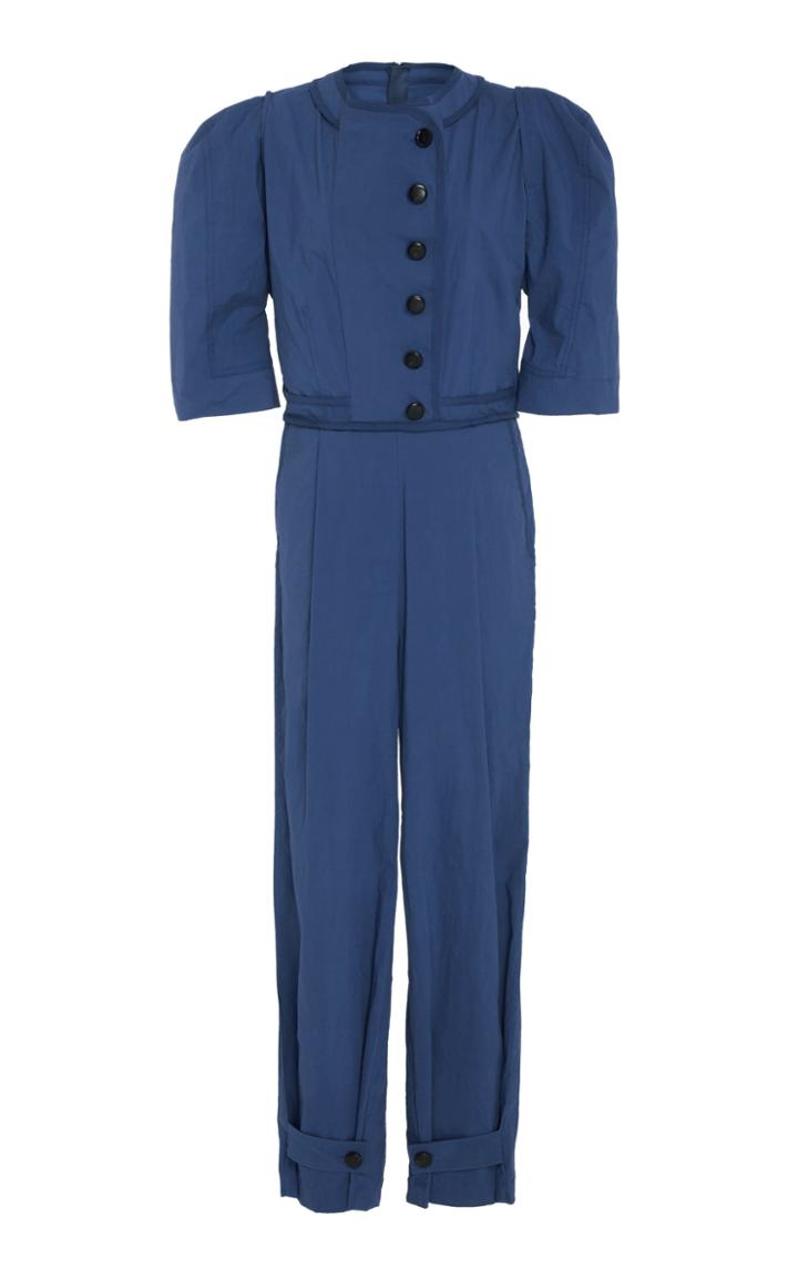 Sea Button Up Jumpsuit