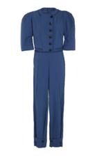 Sea Button Up Jumpsuit
